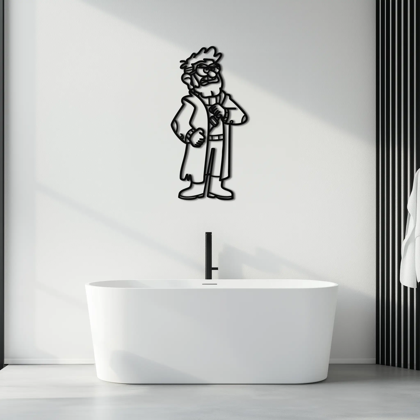 Stanford Pines Metal Wall Art – Gravity Falls-Inspired Silhouette for Fans- KAF664 by Enova Art