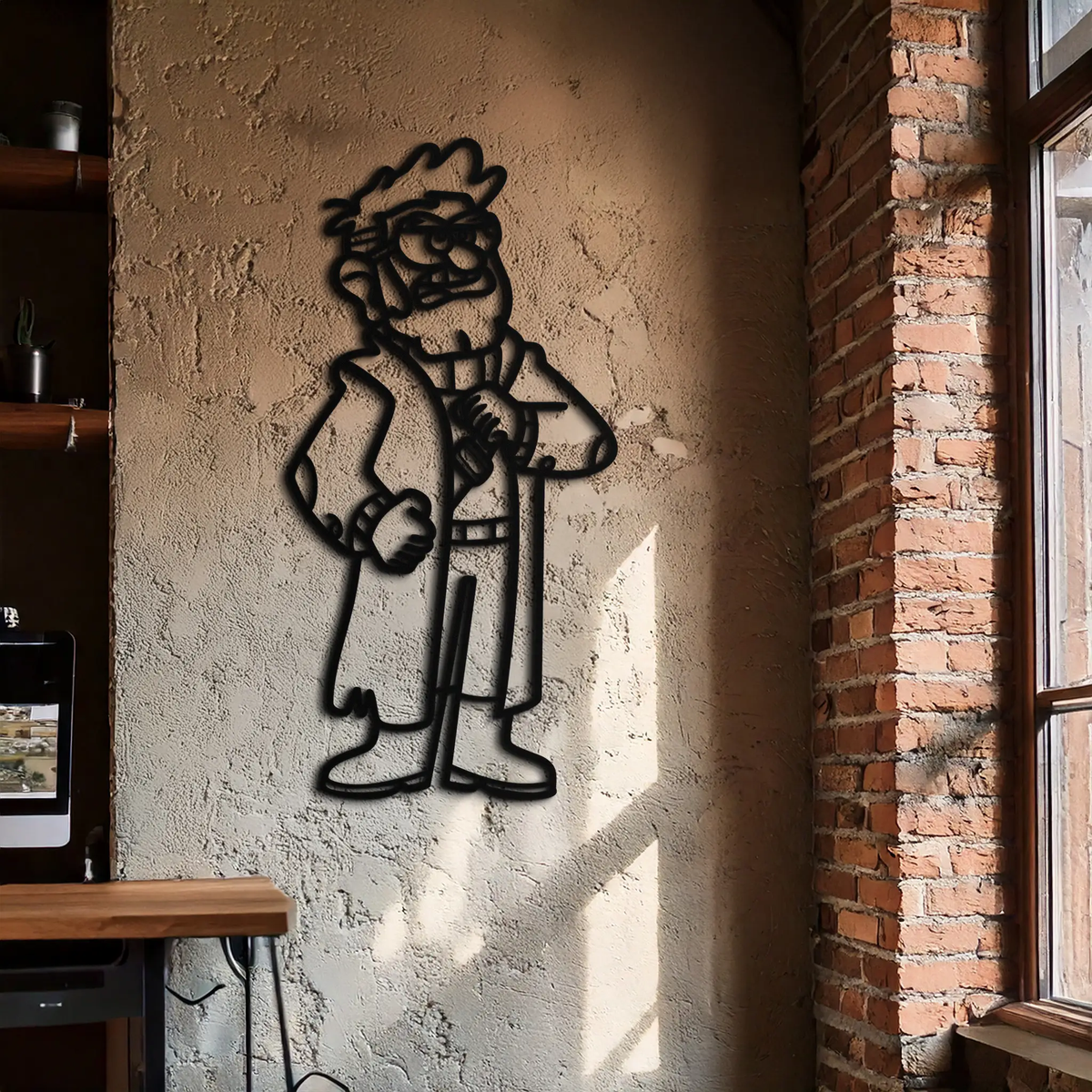 Stanford Pines Metal Wall Art – Gravity Falls-Inspired Silhouette for Fans- KAF664 by Enova Art