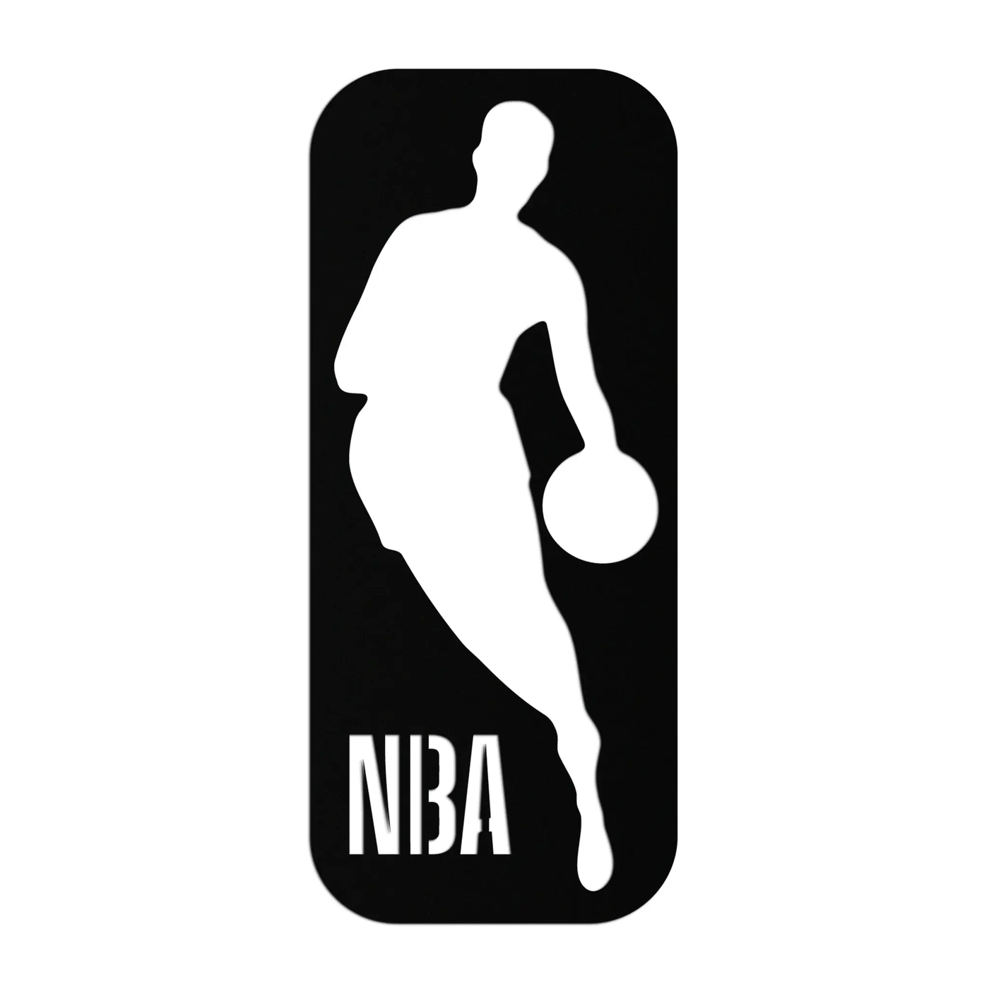 NBA Basketball Player Silhouette Metal Wall Art – Iconic Sports Decor for Game Rooms- KAF676 by Enova Art