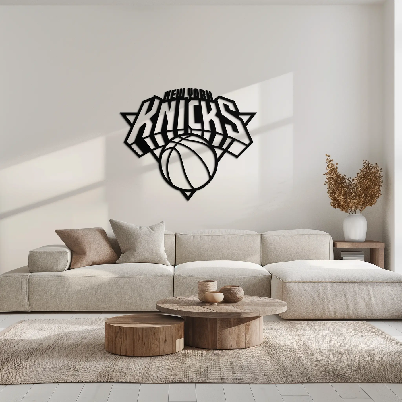 New York Knicks Basketball Logo Metal Wall Art – Bold Sports-Inspired Home Decor- KAF677 by Enova Art