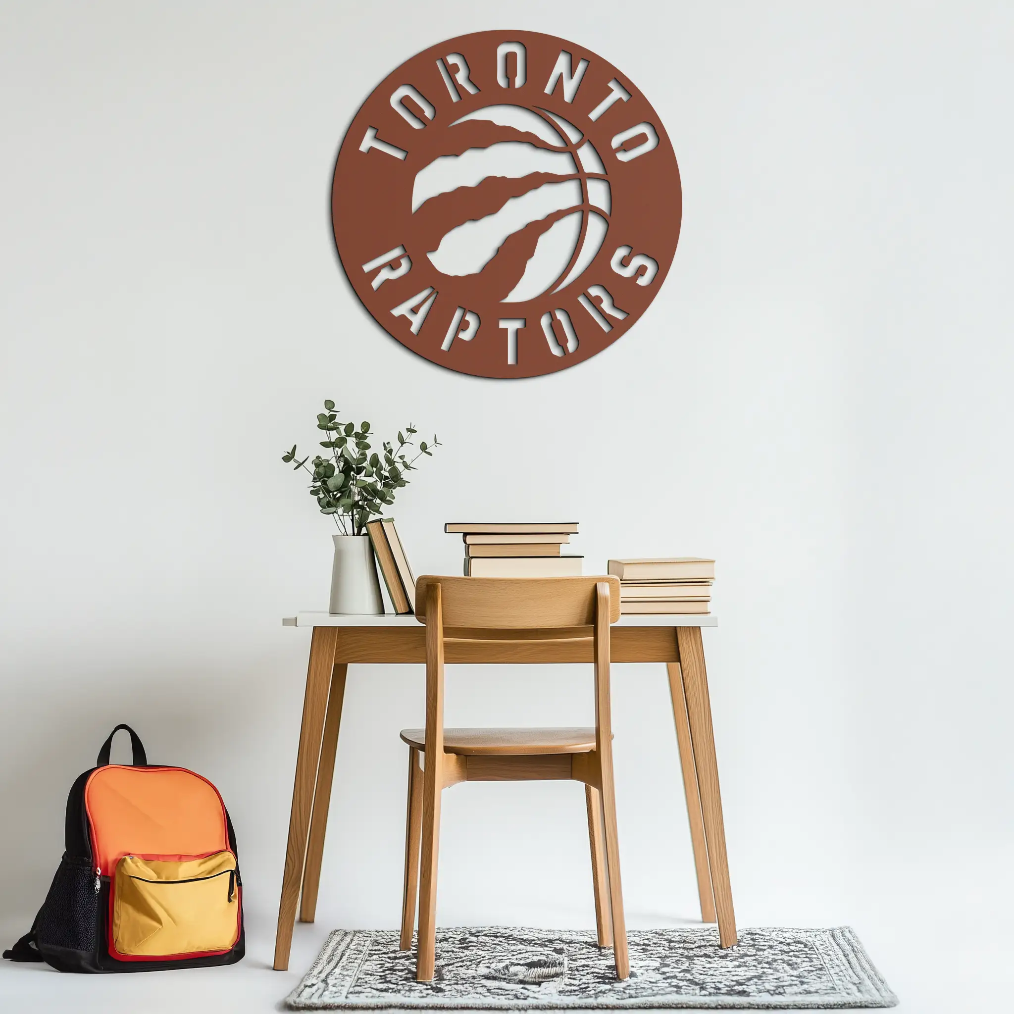 Toronto Raptors Logo Metal Wall Art – Bold Basketball Emblem for Sports Fans- KAF678 by Enova Art