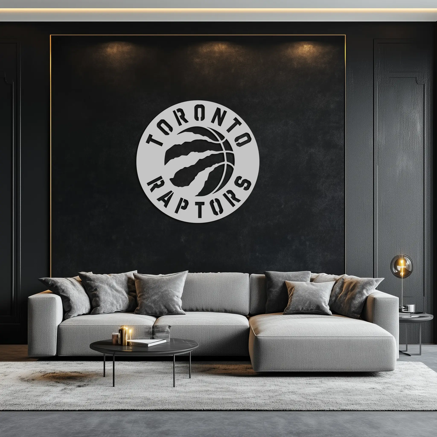 Toronto Raptors Logo Metal Wall Art – Bold Basketball Emblem for Sports Fans- KAF678 by Enova Art