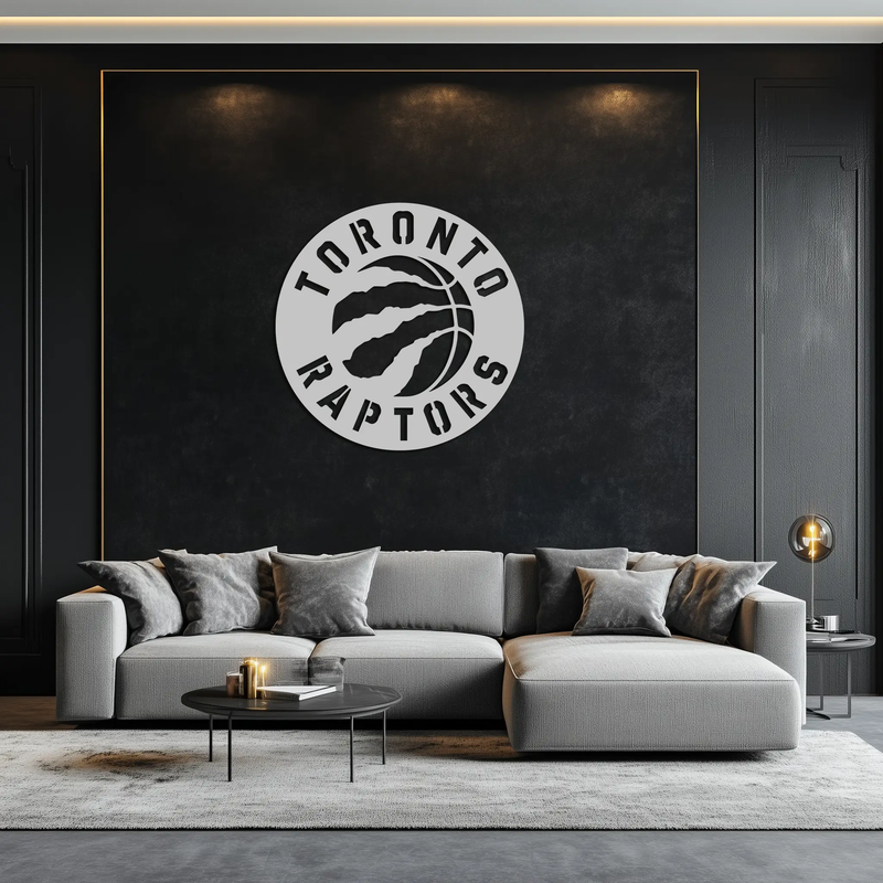 Toronto Raptors Logo Metal Wall Art – Bold Basketball Emblem for Sports Fans- KAF678 by Enova Art
