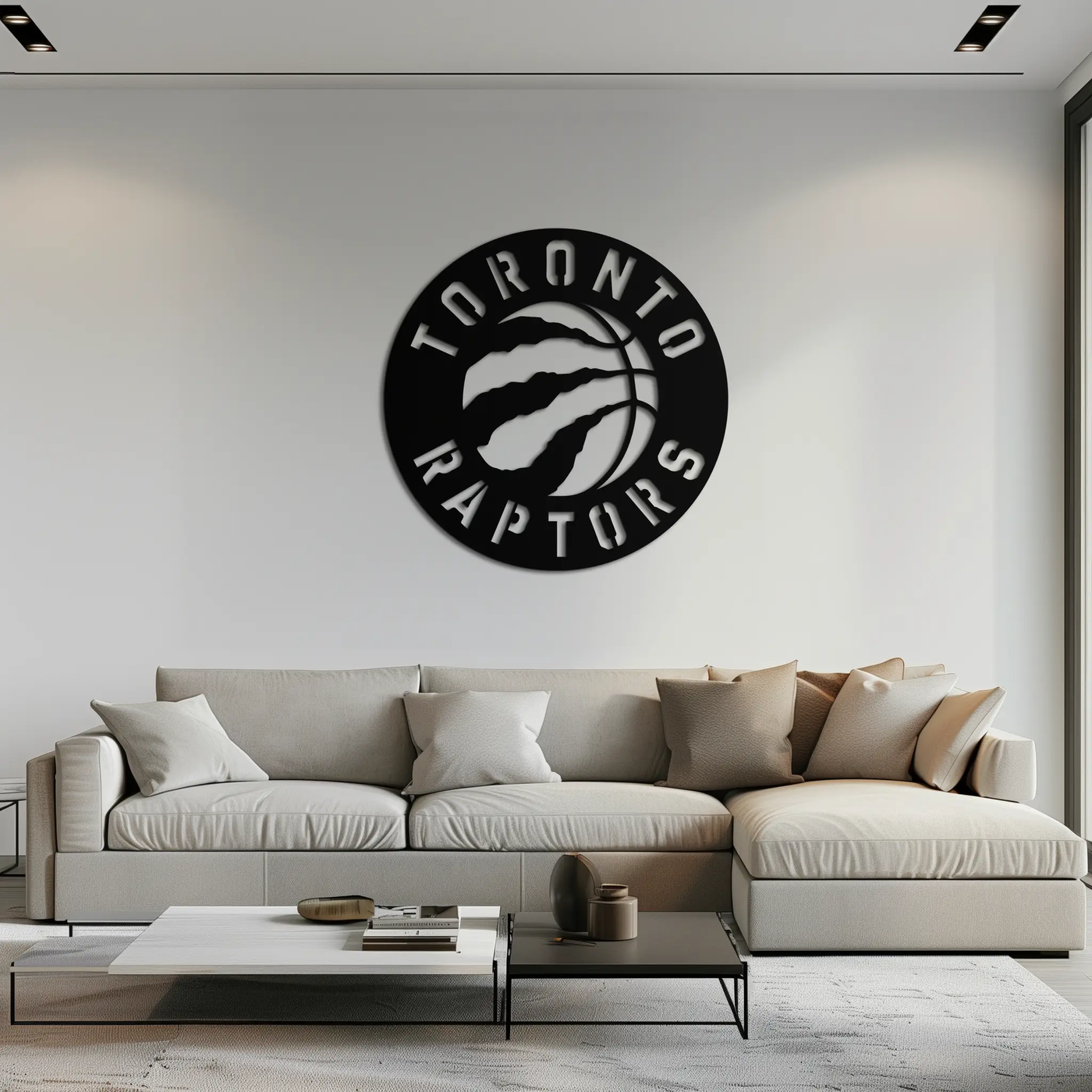 Toronto Raptors Logo Metal Wall Art – Bold Basketball Emblem for Sports Fans- KAF678 by Enova Art
