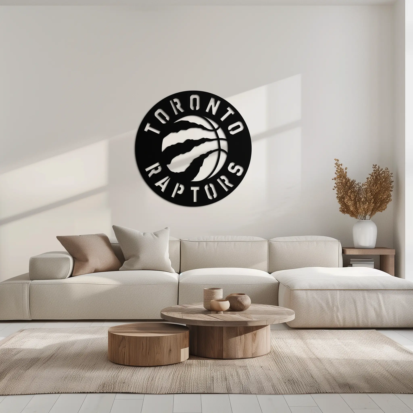 Toronto Raptors Logo Metal Wall Art – Bold Basketball Emblem for Sports Fans- KAF678 by Enova Art