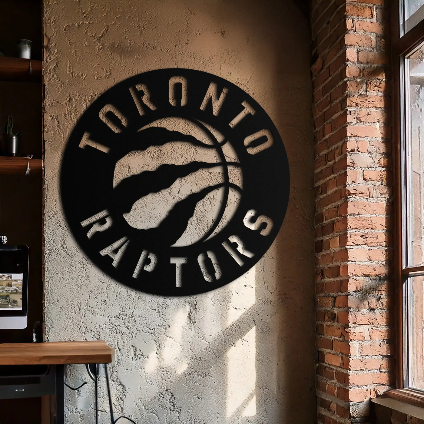 Toronto Raptors Logo Metal Wall Art – Bold Basketball Emblem for Sports Fans- KAF678 by Enova Art