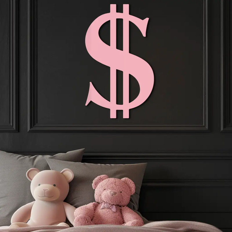 Dollar Sign Metal Wall Art – Money Symbol Modern Decor - KAFGP027 by Enova Art