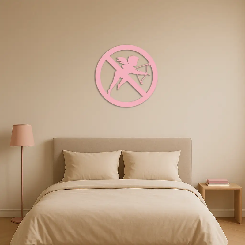 Anti-Cupid Metal Wall Art – Unique Valentine’s Day Decor - KAFGP029 by Enova Art