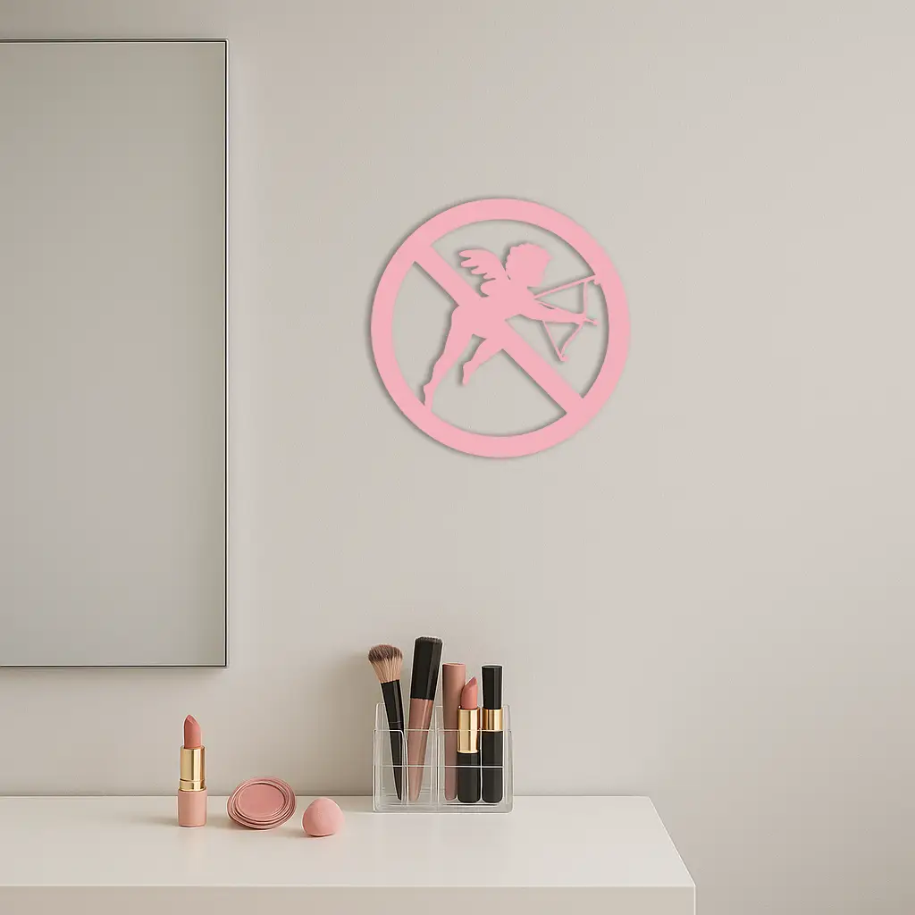 Anti-Cupid Metal Wall Art – Unique Valentine’s Day Decor - KAFGP029 by Enova Art