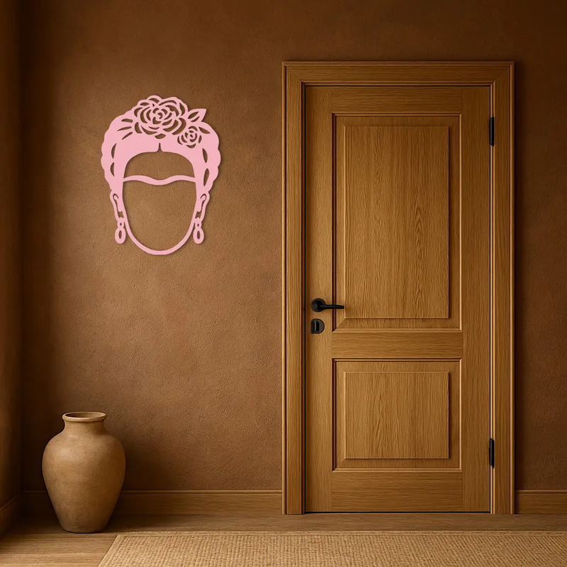 Frida Kahlo Silhouette Metal Wall Art – Iconic Feminine Artistic Home Decor - KAFGP032 by Enova Art