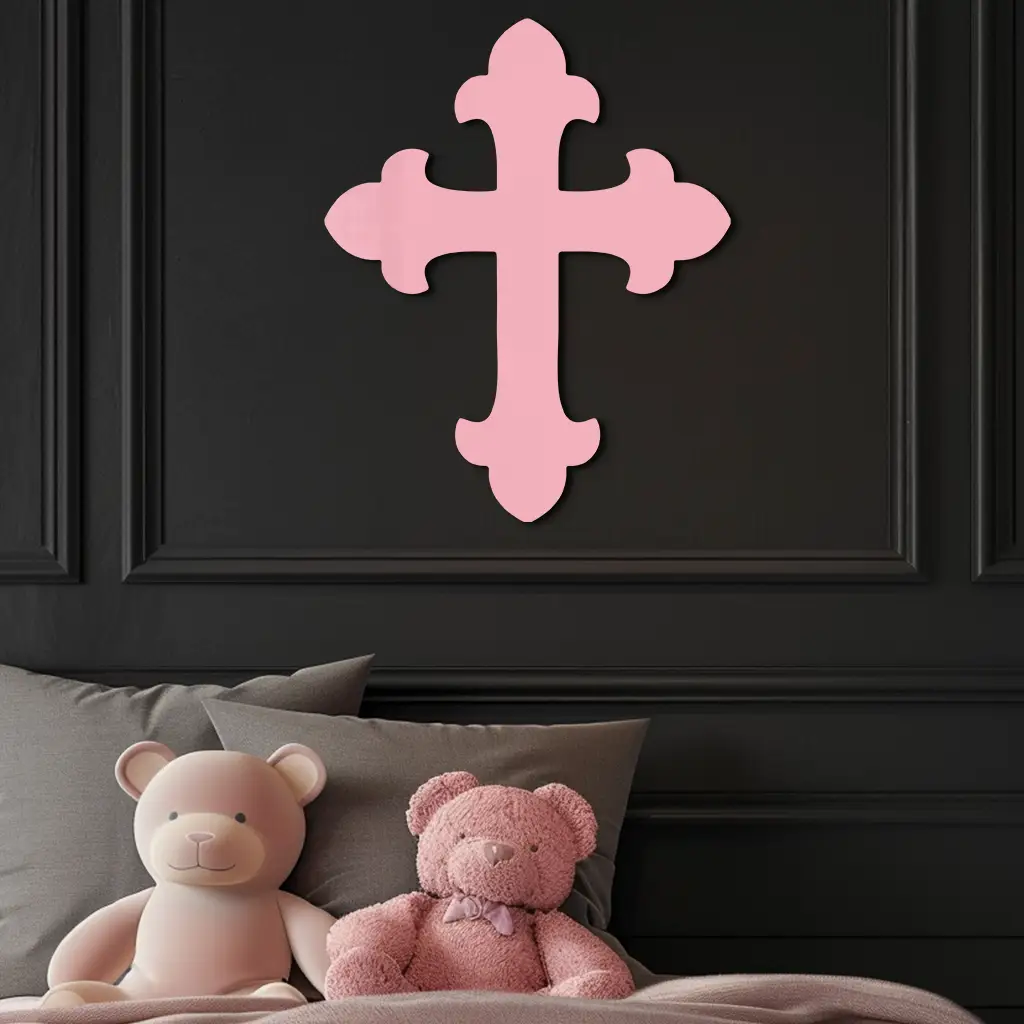 Classic Cross Silhouette Metal Wall Art – Timeless Religious Decor - KAFGP035 by Enova Art