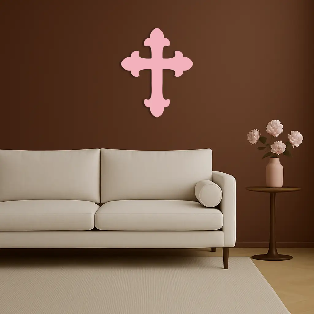 Classic Cross Silhouette Metal Wall Art – Timeless Religious Decor - KAFGP035 by Enova Art