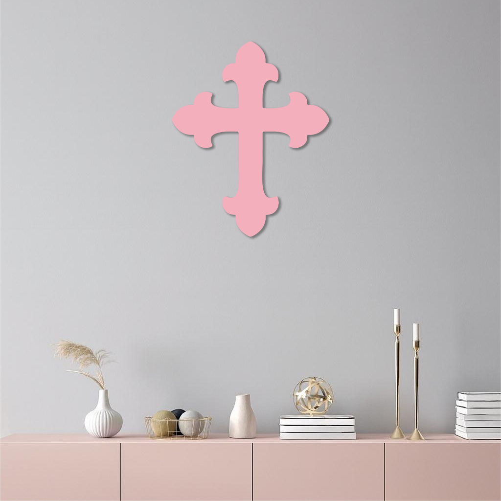 Classic Cross Silhouette Metal Wall Art – Timeless Religious Decor - KAFGP035 by Enova Art