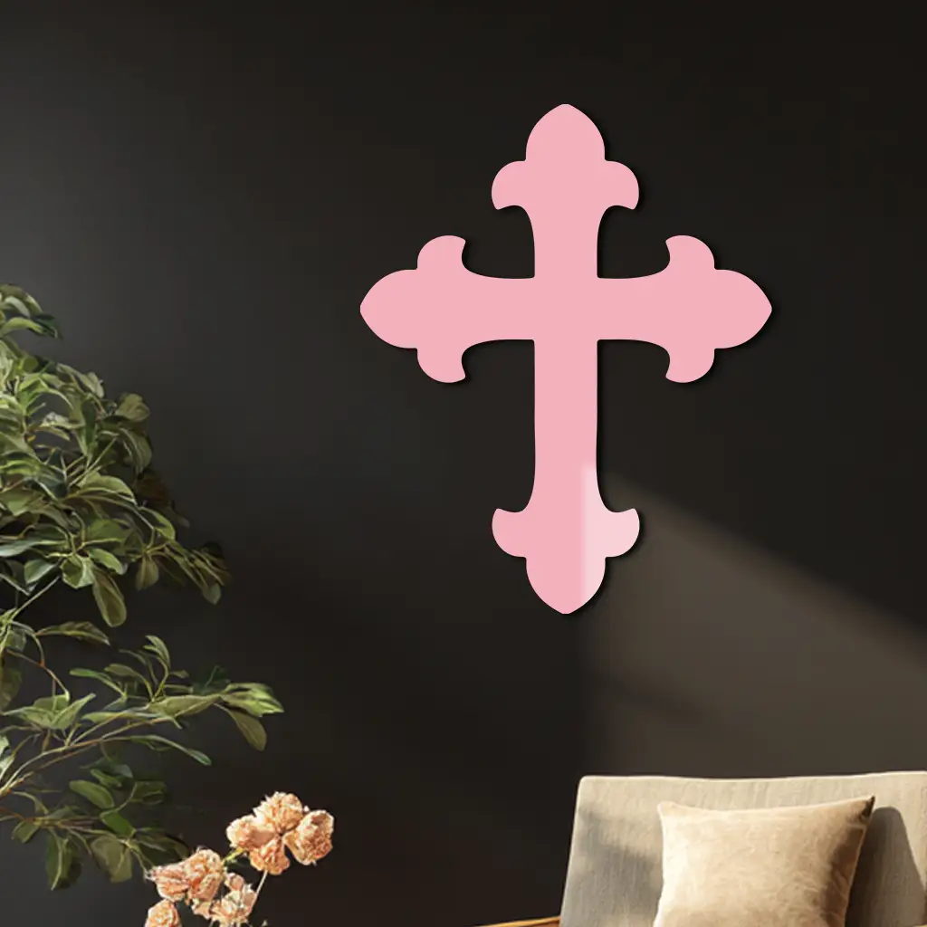 Classic Cross Silhouette Metal Wall Art – Timeless Religious Decor - KAFGP035 by Enova Art