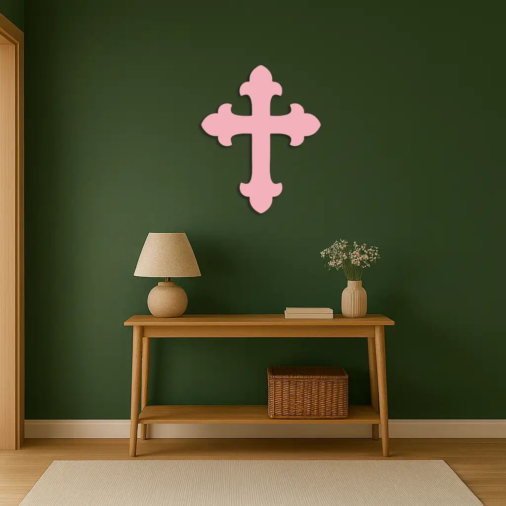 Classic Cross Silhouette Metal Wall Art – Timeless Religious Decor - KAFGP035 by Enova Art