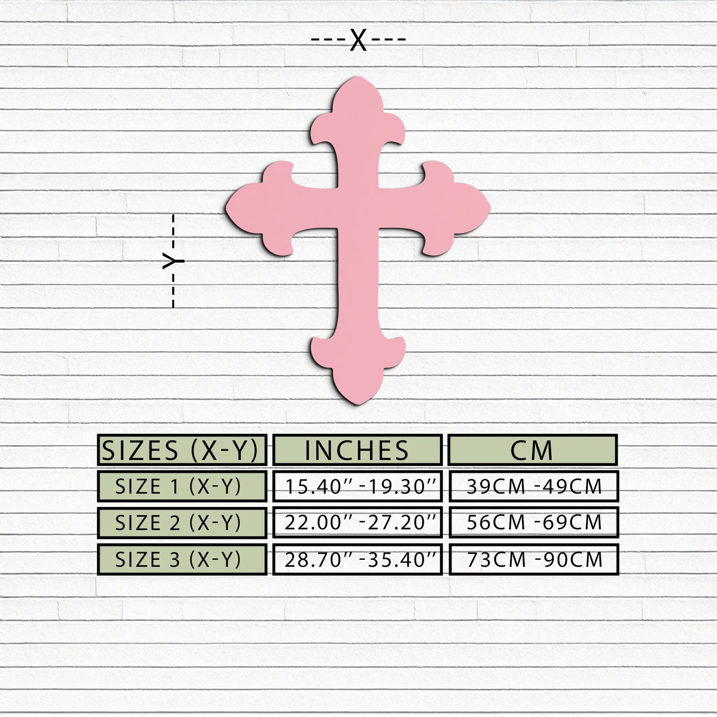 Classic Cross Silhouette Metal Wall Art – Timeless Religious Decor - KAFGP035 by Enova Art