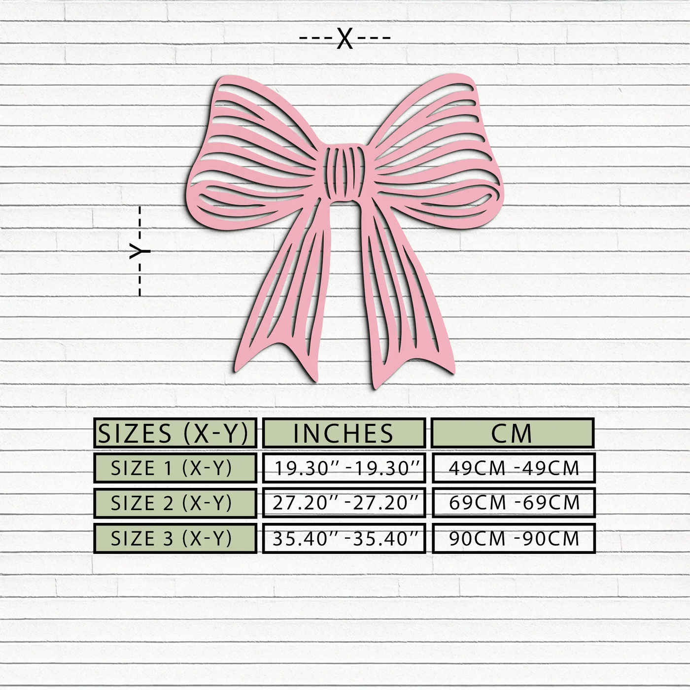 Elegant Bow Silhouette Metal Wall Art – Decorative Ribbon Design - KAFGP047 by Enova Art