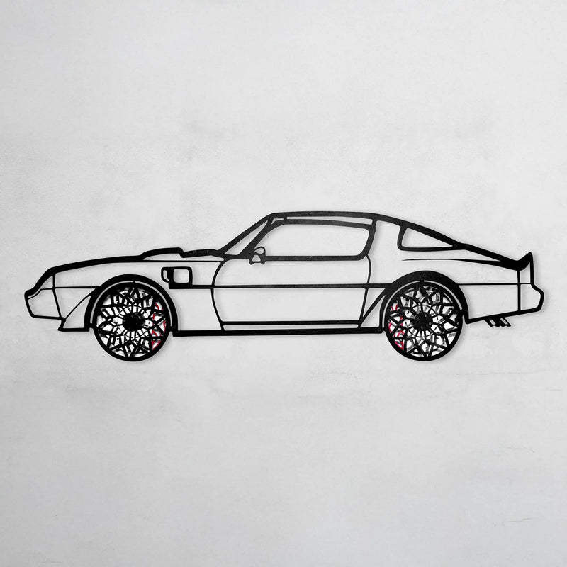 1979 Pontiac Trans Am Metal Wall Art – Spinning Wheel Edition-KAFMEKA001 by Enova Art