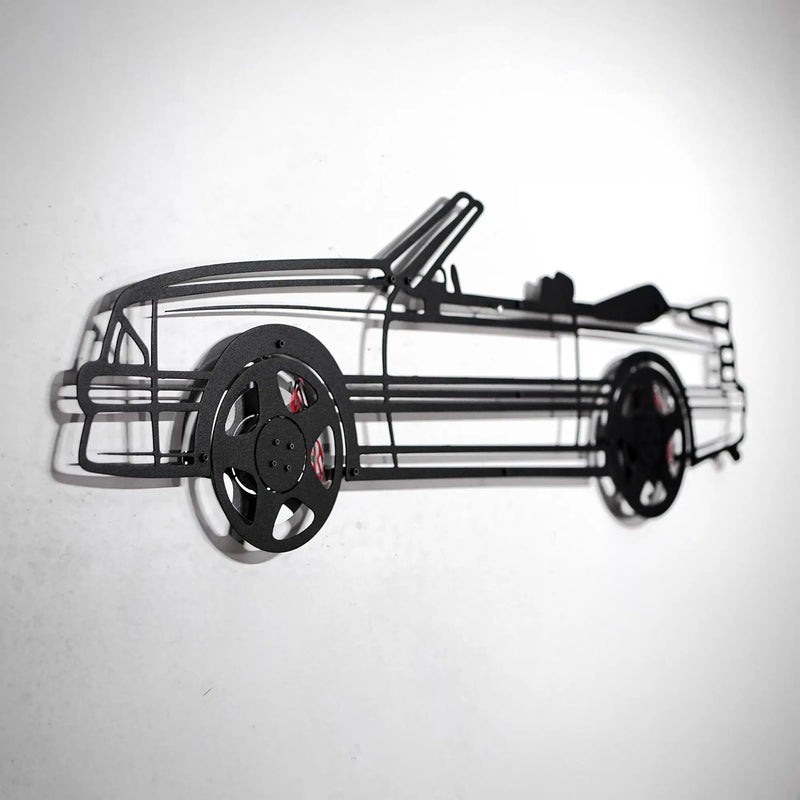1993 Mustang GT Convertible Wall Art – Steel & Spinning Wheels-KAFMEKA002 by Enova Art