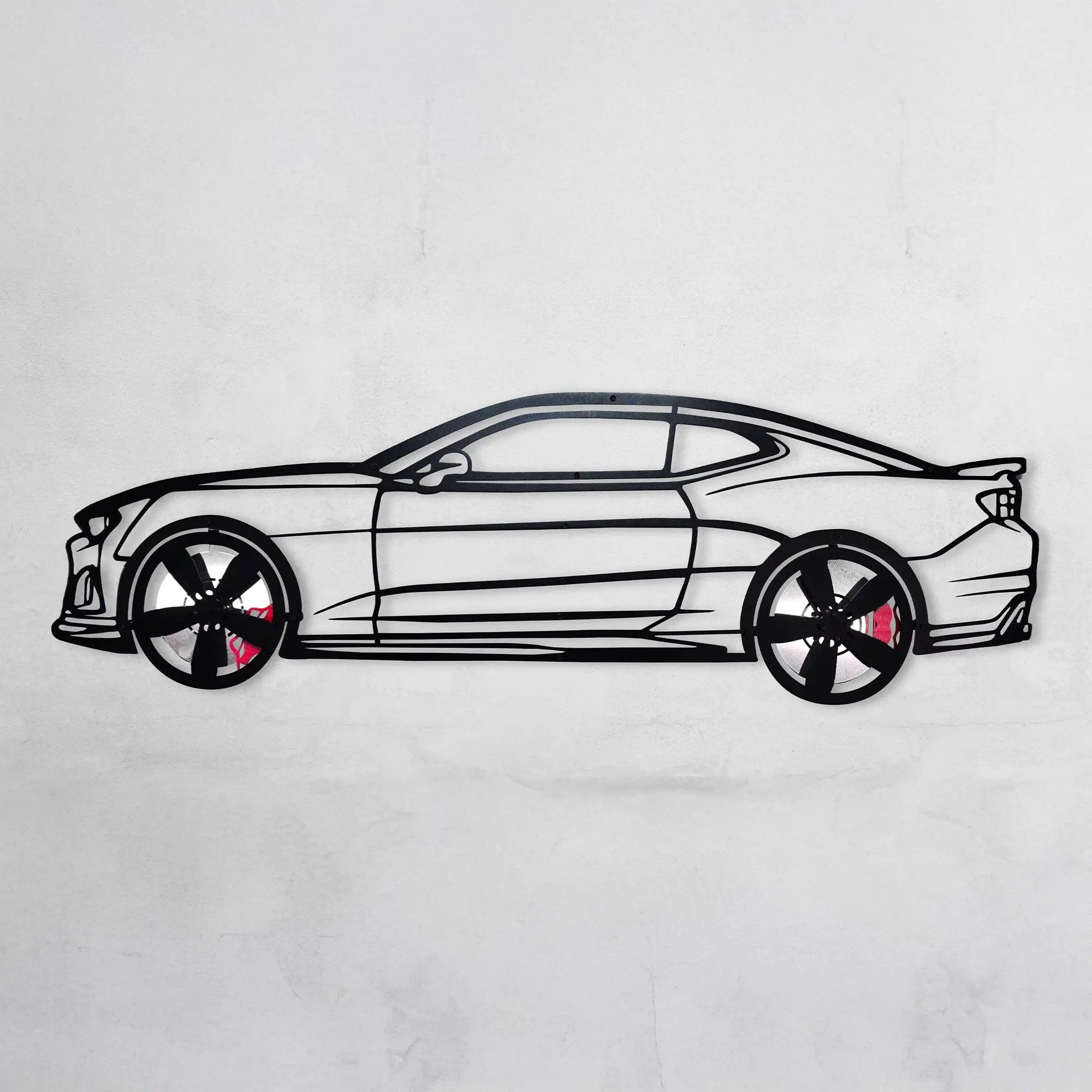 2019 Camaro ZL1 Metal Wall Art – Spinning Wheels Muscle Decor-KAFMEKA005 by Enova Art