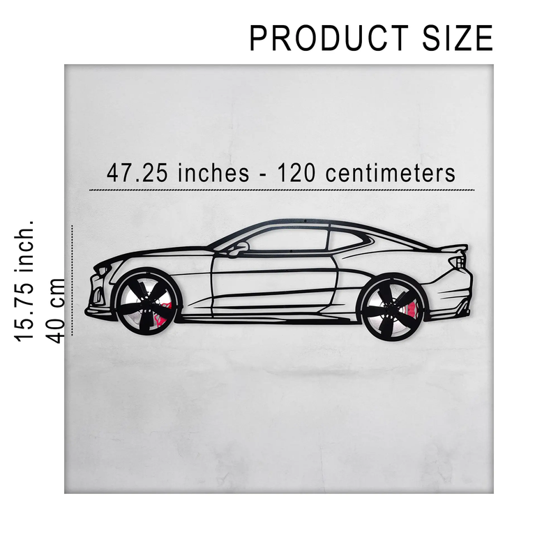 2019 Camaro ZL1 Metal Wall Art – Spinning Wheels Muscle Decor-KAFMEKA005 by Enova Art