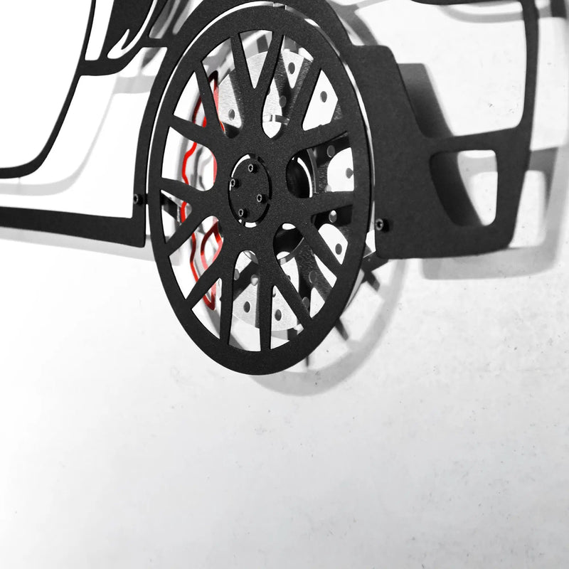 2019 Porsche 911 GT2 RS Wall Art – Steel Cut with Spinning Wheels-KAFMEKA006 by Enova Art