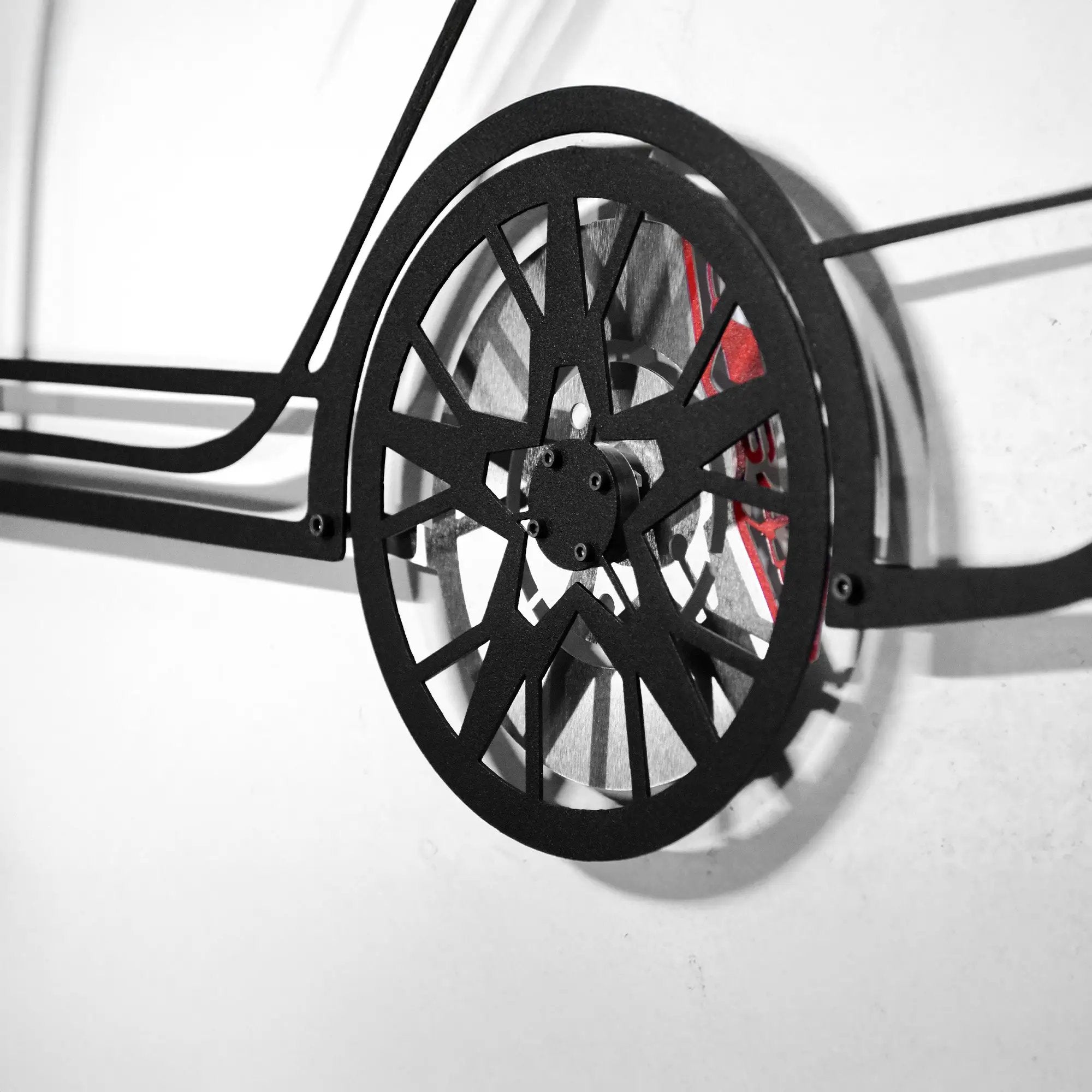 Audi S4 Wall Art – Steel Silhouette with Spinning Wheels -KAFMEKA011 by Enova Art