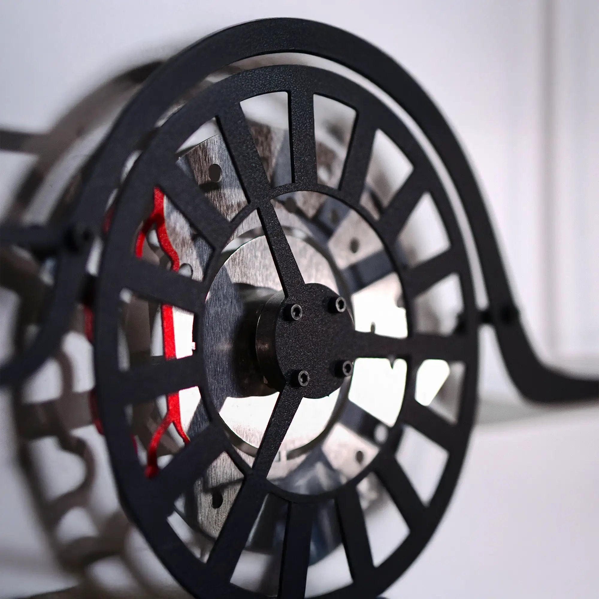 1956 Chevrolet Bel Air Wall Art – Classic Steel Silhouette with Spinning Wheels-KAFMEKA020 by Enova Art