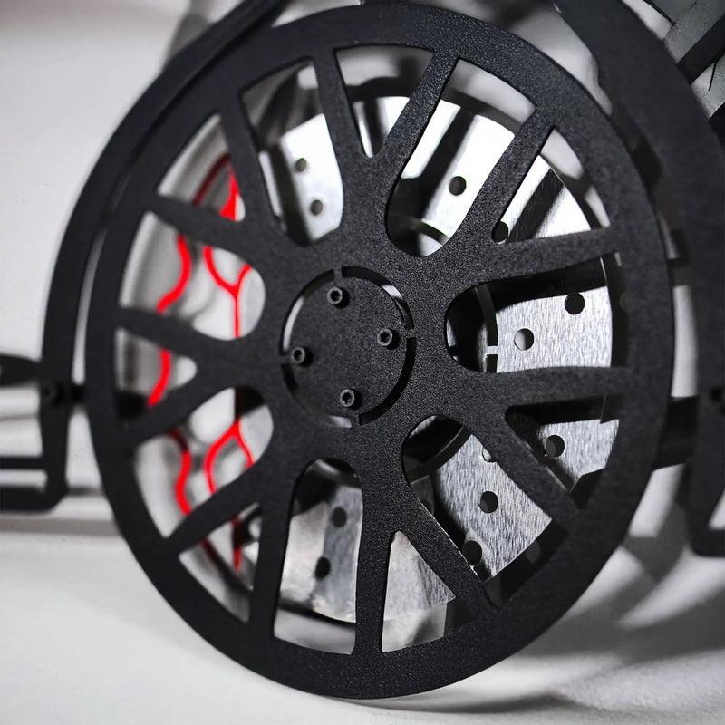 McLaren Wall Art – Exotic Supercar Steel Silhouette with Spinning Wheels-KAFMEKA031 by Enova Art