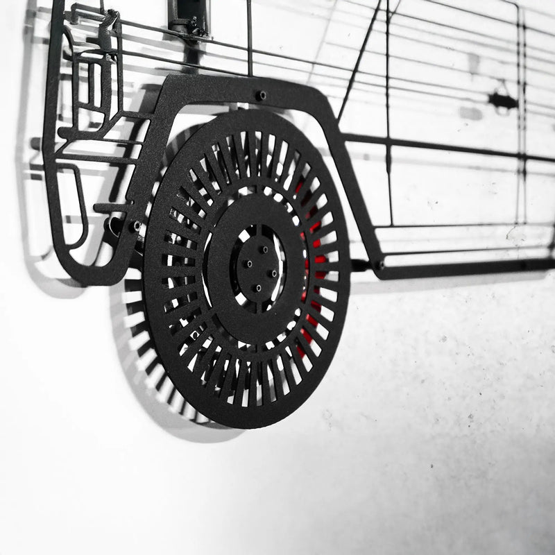 Mercedes G63 AMG Wall Art – Luxury 4x4 Steel Silhouette with Spinning Wheels-KAFMEKA034 by Enova Art