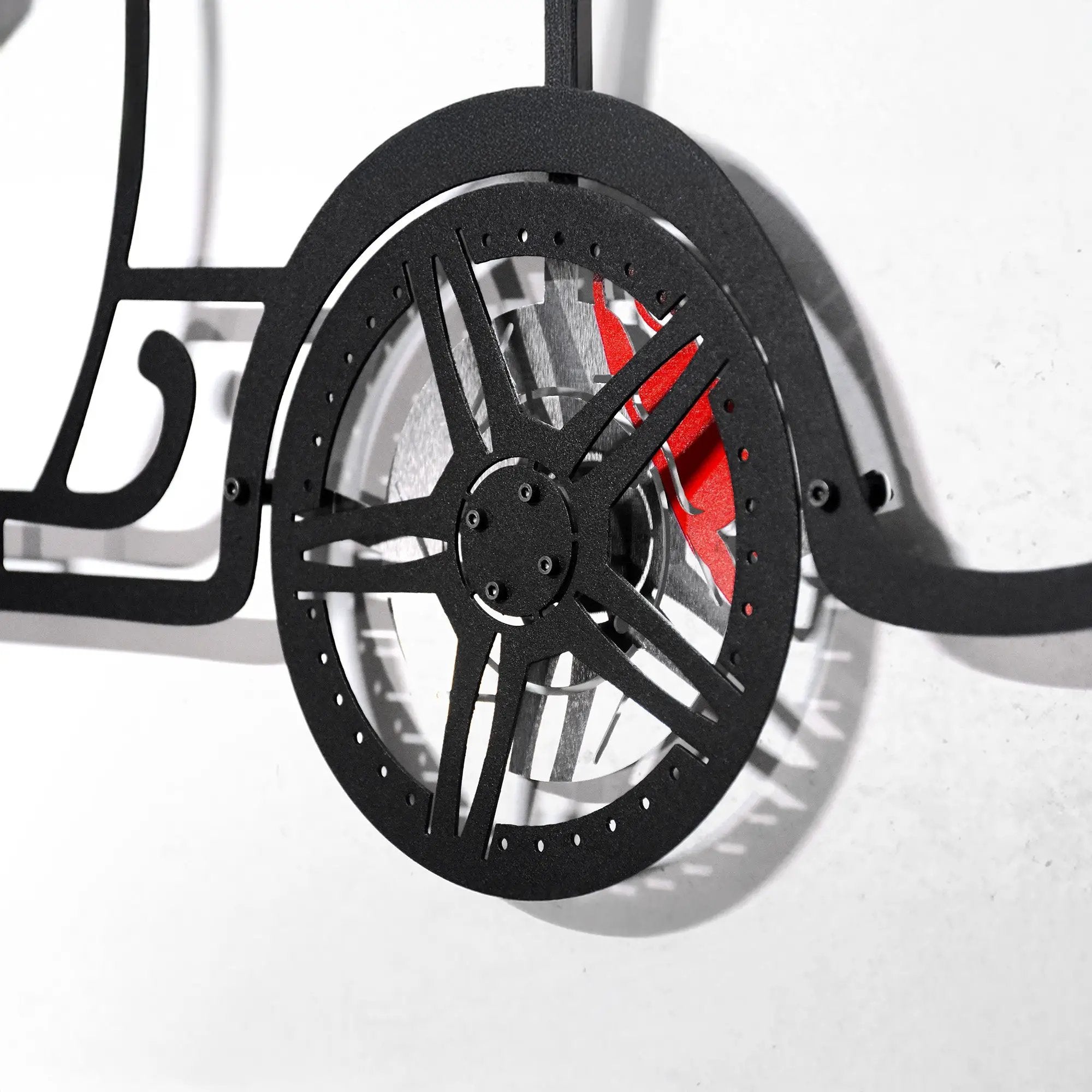 Toyota Supra MK4 Wall Art – JDM Legend Steel Silhouette with Spinning Wheels-KAFMEKA043 by Enova Art
