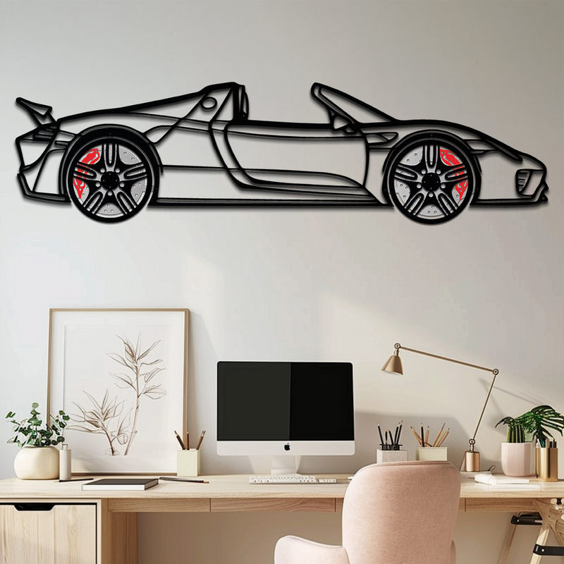 Porsche 918 Spyder Silhouette Metal Wall Art – Hybrid Hypercar Decor with Rotating Wheels ⚡🏁,KAFMEKA061 by Enova Art