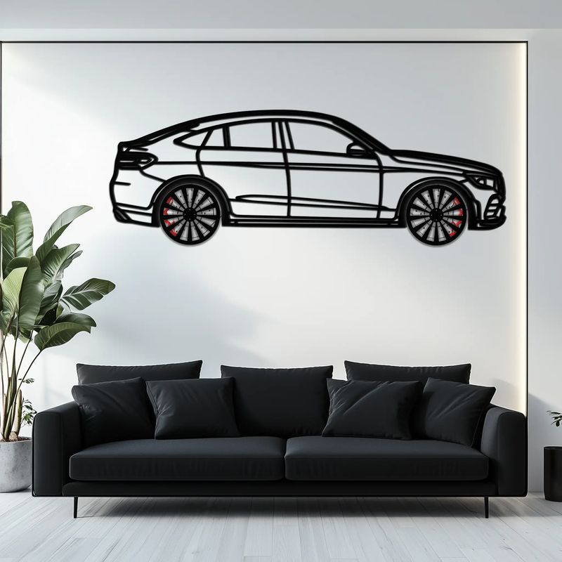 Mercedes GLC Coupe Metal Wall Art – Rotating Wheels Edition | Luxury AMG-Inspired Garage & Home Decor -KAFMEKA081 by Enova Art