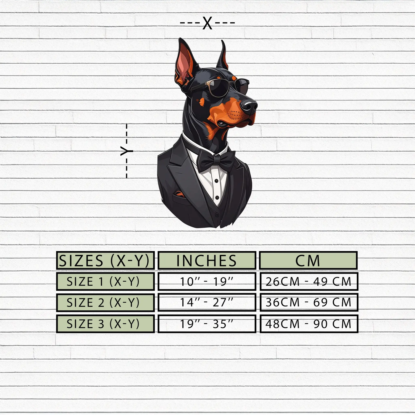 Gentleman Doberman Metal Wall Art – Cool Dog UV Decor-KAFUVM005 by Enova Art