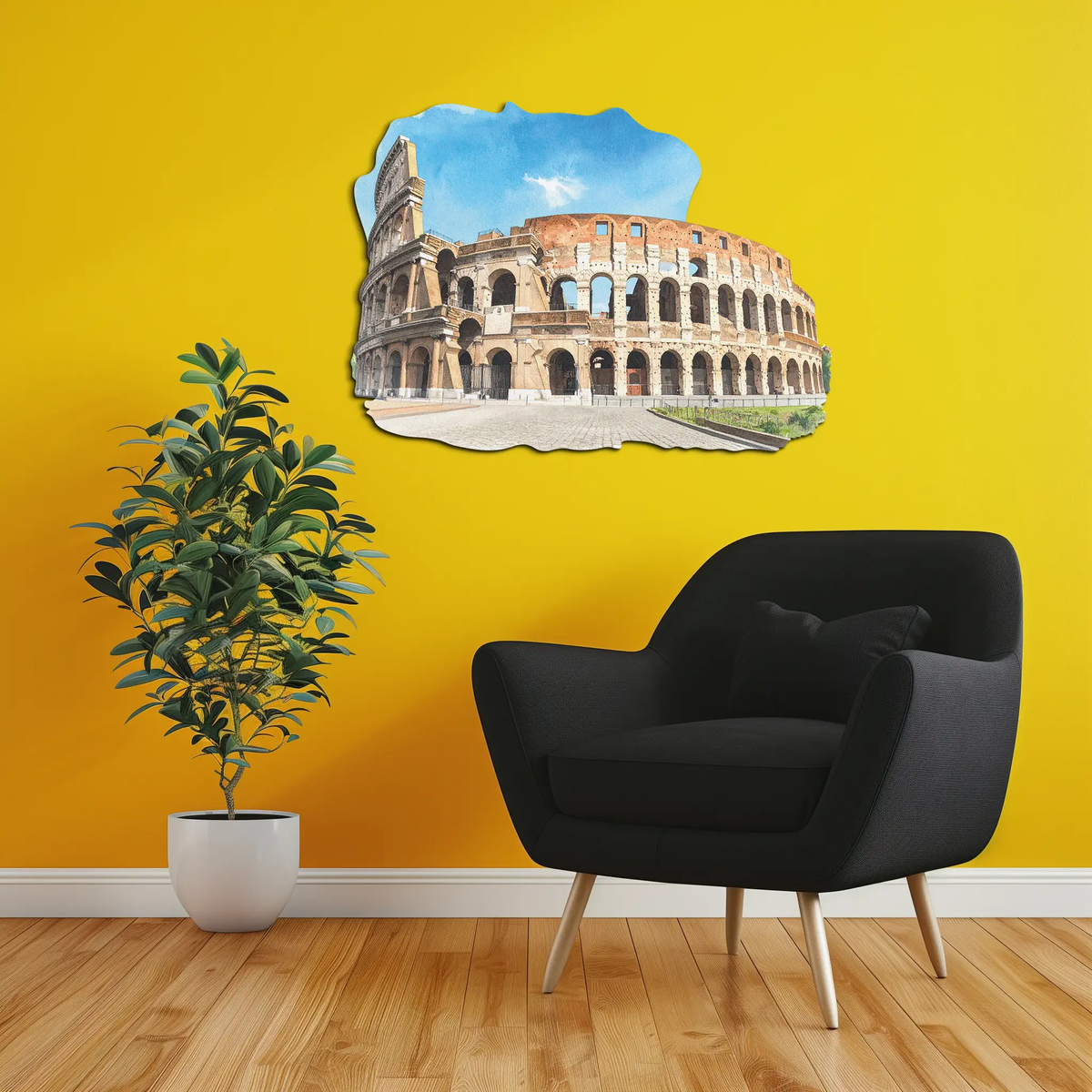 Colosseum Metal Wall Art – Ancient Rome Landmark Decor-KAFUVM023 by Enova Art