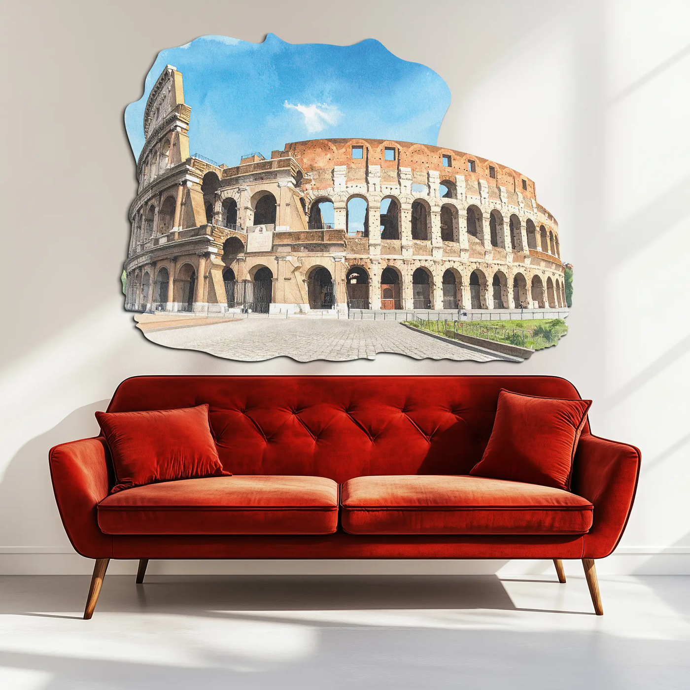 Colosseum Metal Wall Art – Ancient Rome Landmark Decor-KAFUVM023 by Enova Art