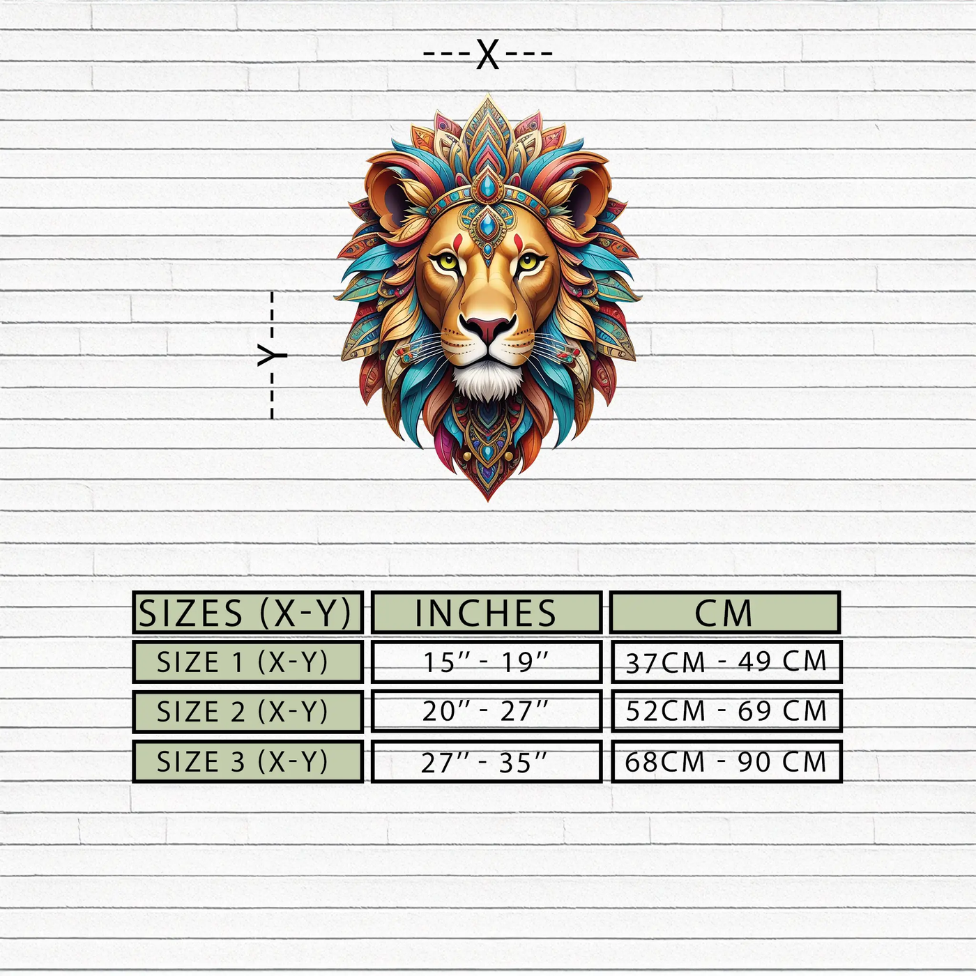Regal Lion Metal Wall Art – Tribal Vibes, Fierce Style-KAFUVM029 by Enova Art