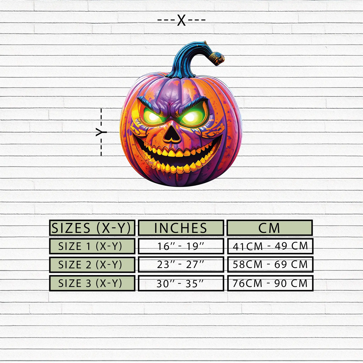 Evil Pumpkin Metal Wall Art – Spooky Halloween Decor-KAFUVM034 by Enova Art