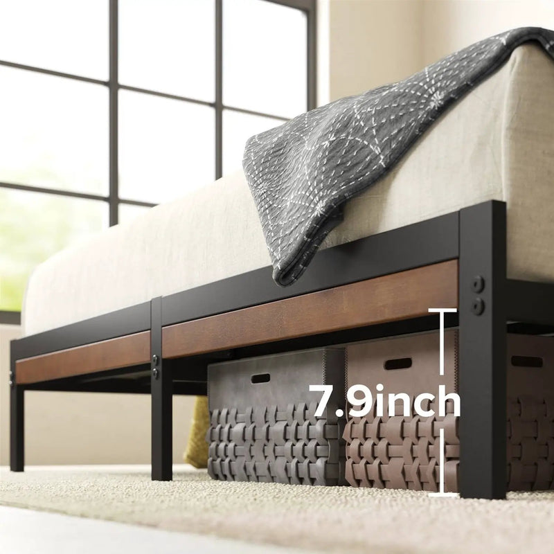 King Size Eco Friendly Bamboo Metal Platform Bed Frame by HomePacific