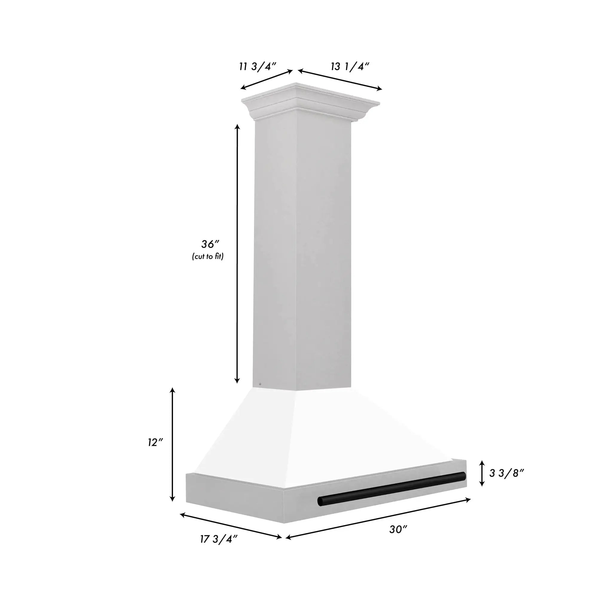 ZLINE 30" Autograph Stainless Wall Range Hood KB4SNZ-WM30-MB by Farmhouse Kitchen and Bath