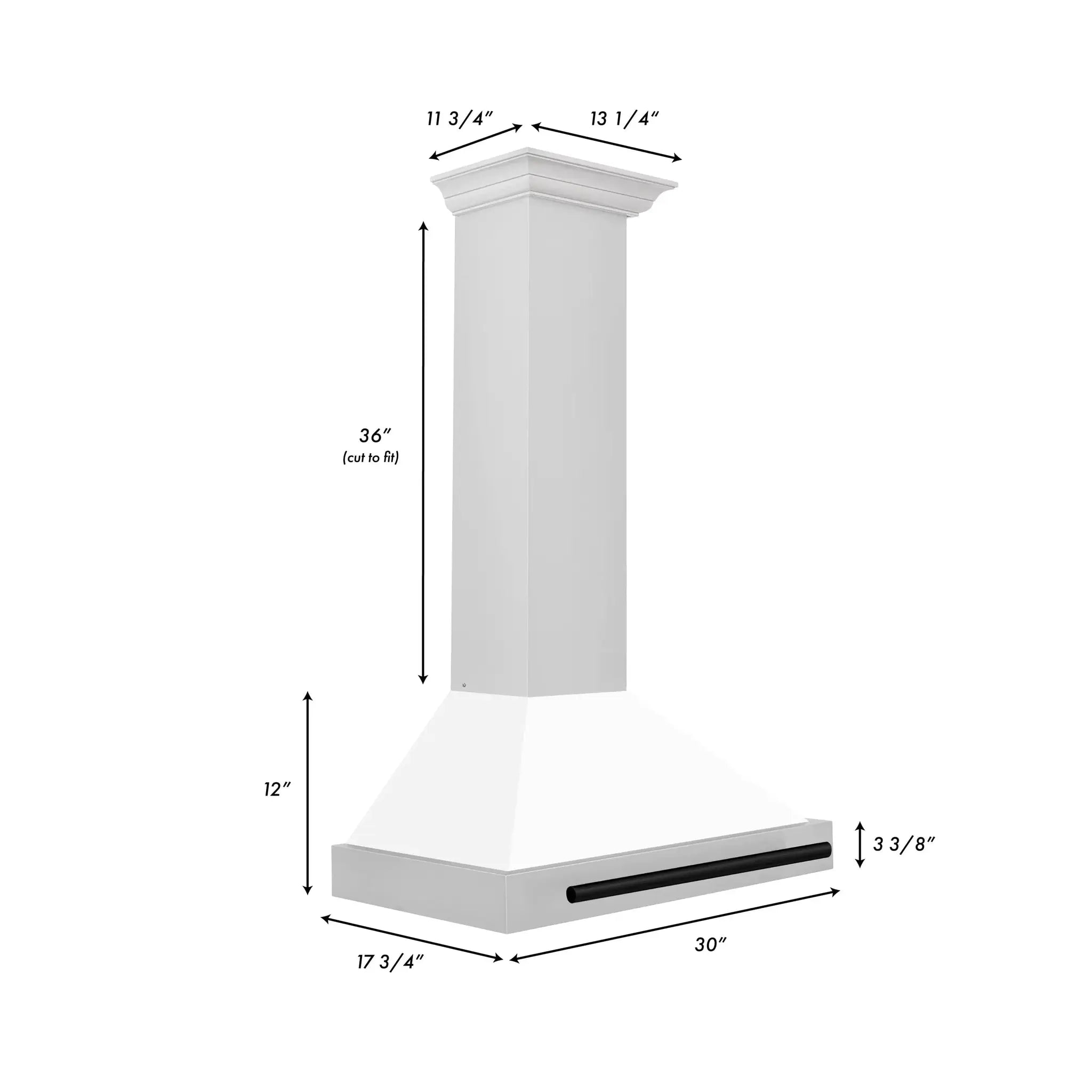 ZLINE 30" Autograph Stainless Wall Range Hood KB4STZ-30-MB by Farmhouse Kitchen and Bath