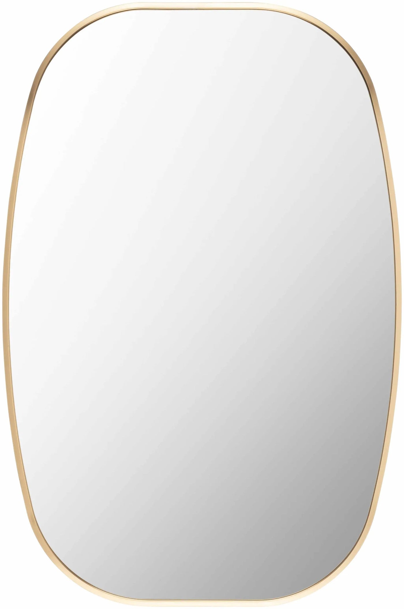 Kopparberg Gold Frame Round Mirror by Boutique Rugs