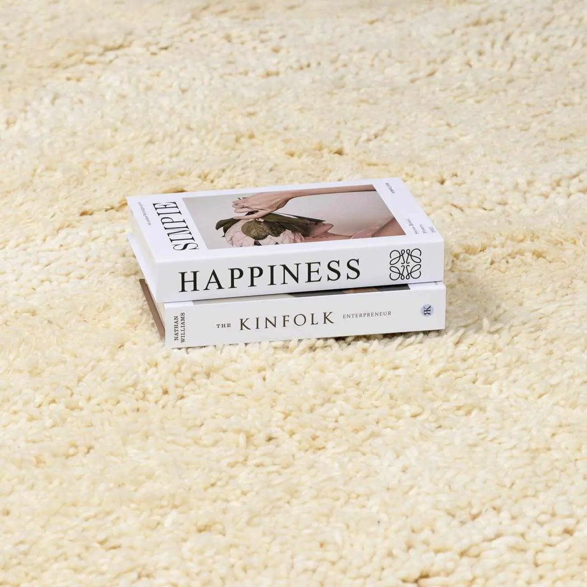 Kettering Solid Cream Wool Shag Rug, photo 14 of 15
