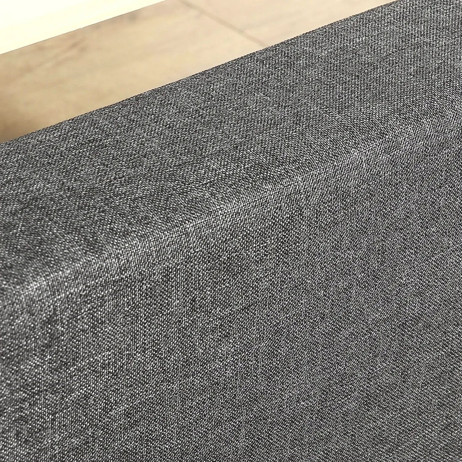 King size Modern Grey Upholstered Padded Platform Bed Fame by HomePacific