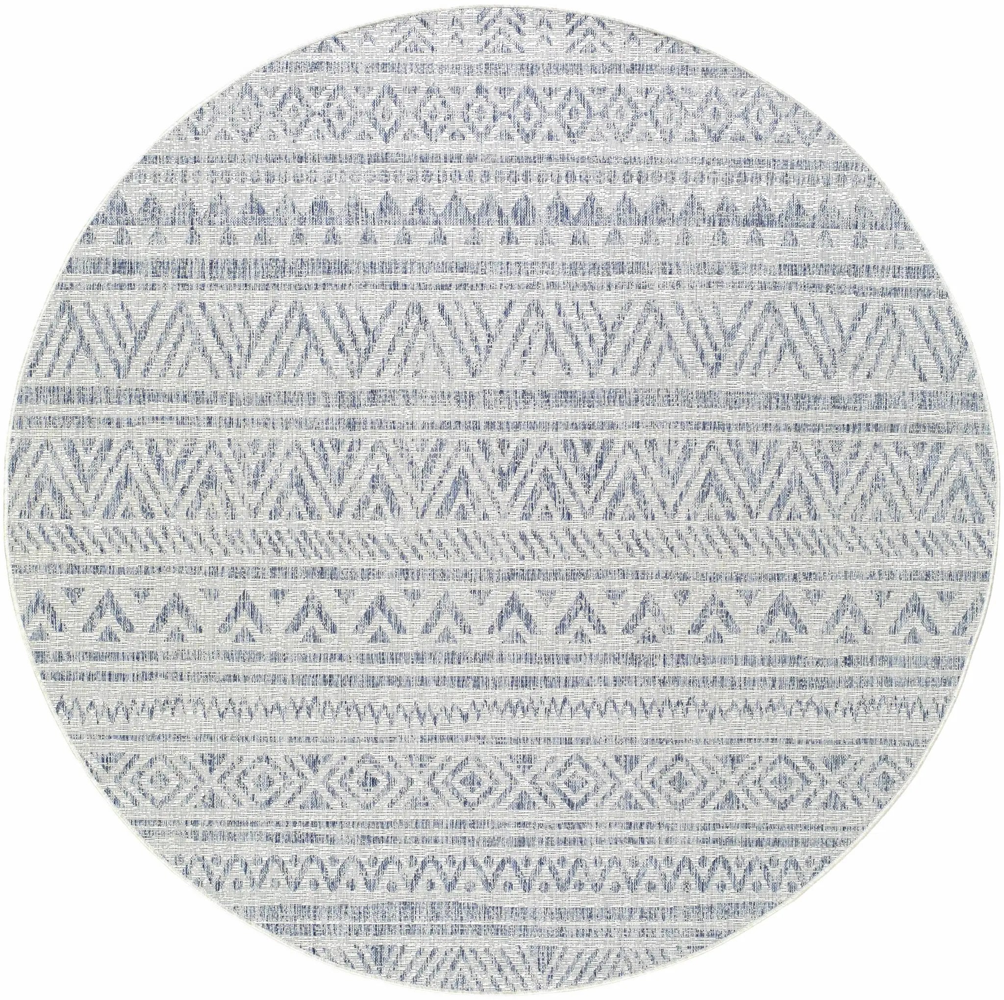 Novato Gray All Over Pattern Performance Outdoor Rug - Clearance by Boutique Rugs