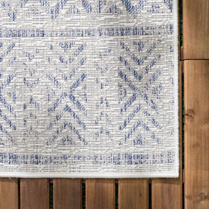 Novato Gray All Over Pattern Performance Outdoor Rug - Clearance by Boutique Rugs