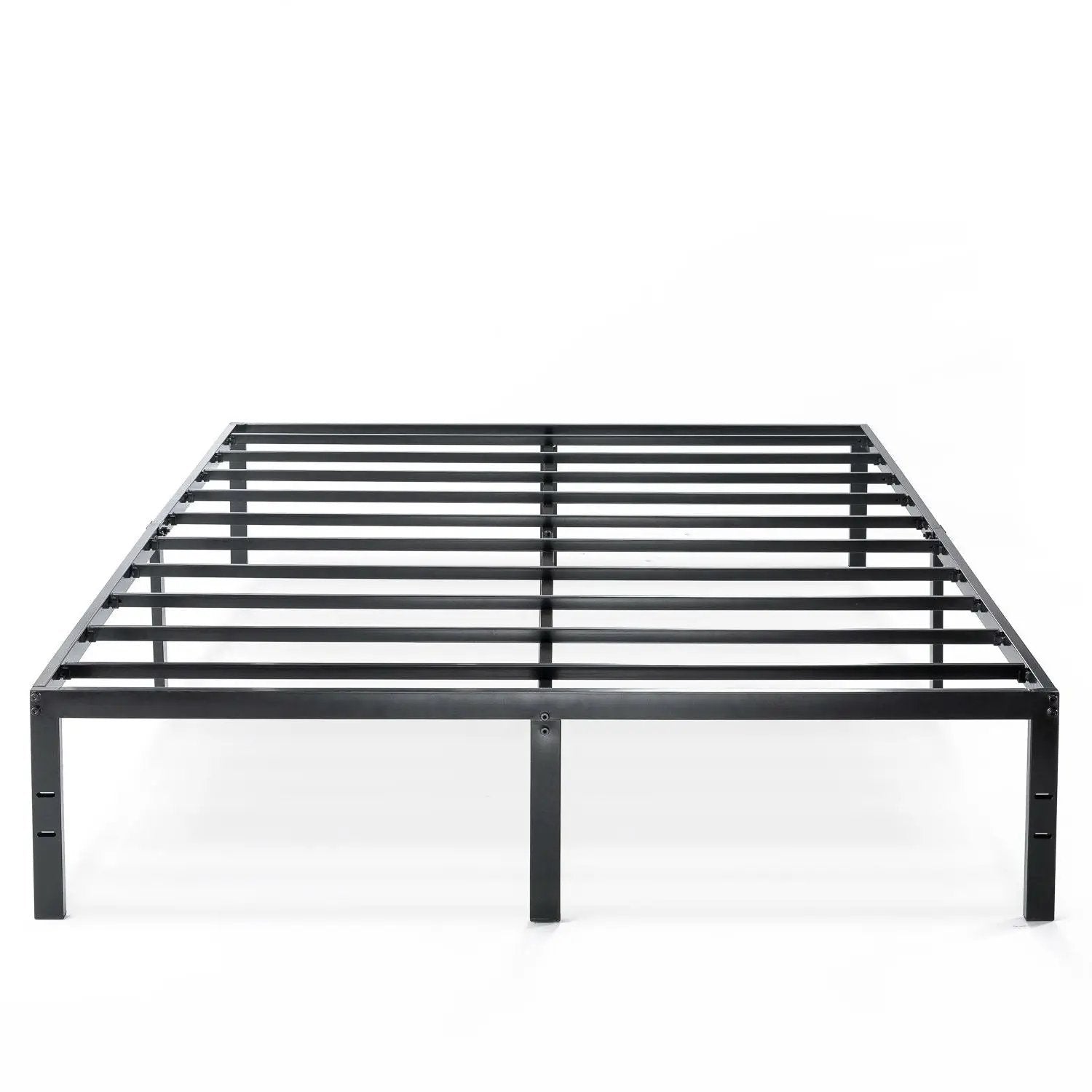 King size Modern Black Metal Heavy Duty Platform Bed Frame by HomePacific