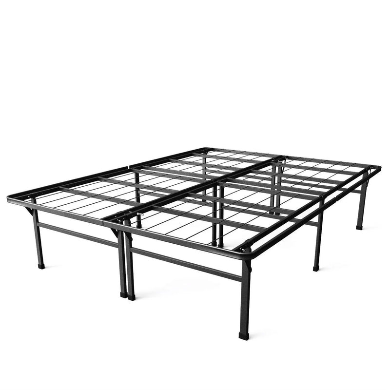 King size 18-inch High Rise Metal Platform Bed Frame by HomePacific