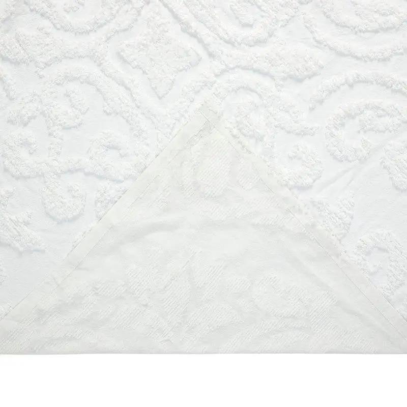King Size 100-Percent Cotton Chenille 3-Piece Coverlet Bedspread Set in White by HomePacific