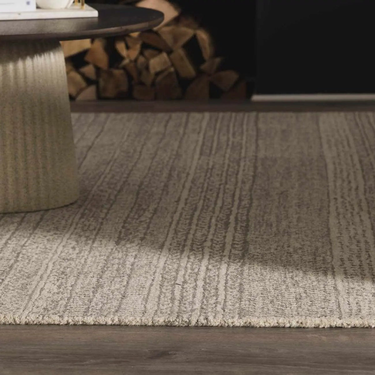Kinmundy Tufted Maroc Wool Rug, installed in a room 6